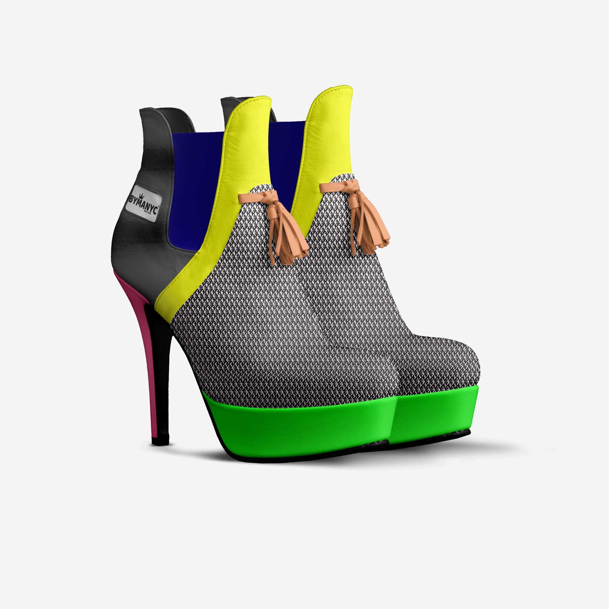 Vegan Platform Boots BYMANYC® New York Urban Chic Black-1
