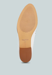 Noshiya Patent Pleather Penny Loafers-4