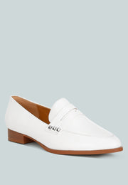 Noshiya Patent Pleather Penny Loafers-1