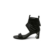 Open Toe Sandals with Wide Mesh Ankle Straps-0