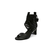 Open Toe Sandals with Wide Mesh Ankle Straps-1