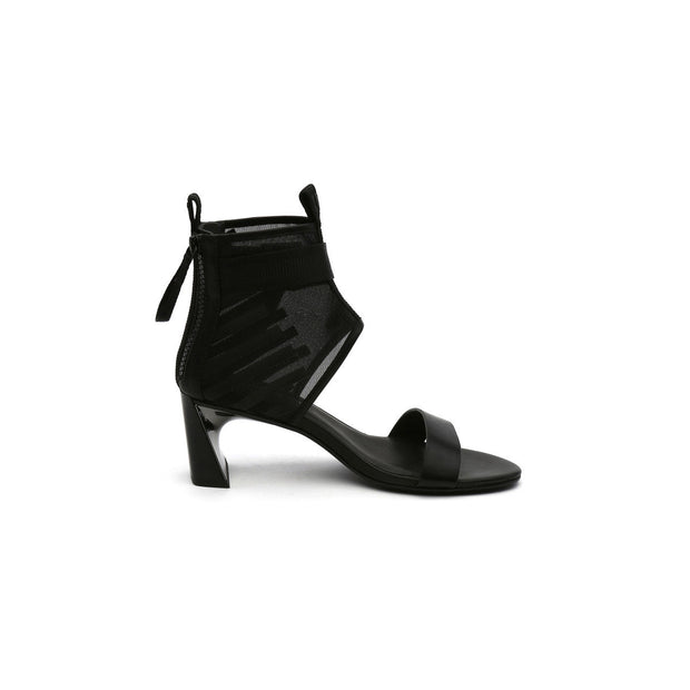 Open Toe Sandals with Wide Mesh Ankle Straps-2