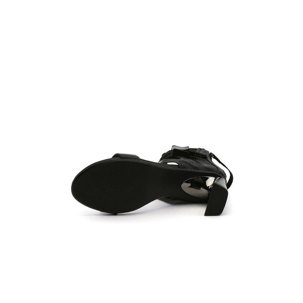 Open Toe Sandals with Wide Mesh Ankle Straps-4