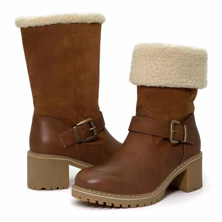 Winter Round Toe Boots For Women