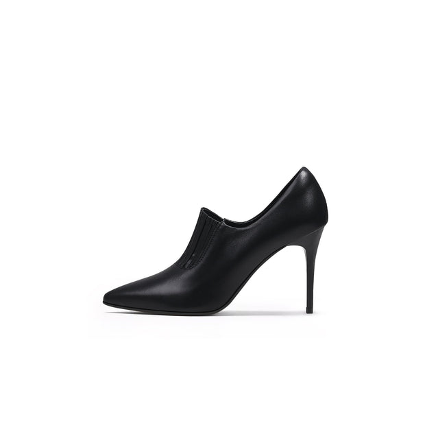 Black Leather Stilettos-0