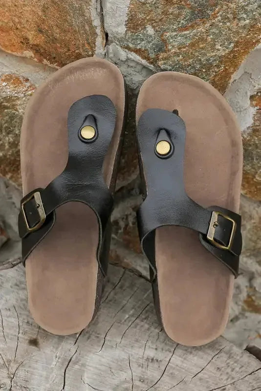 BlackBuckle Minimalist Mules-3