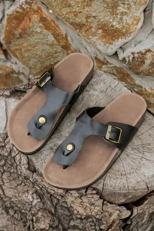 BlackBuckle Minimalist Mules-4