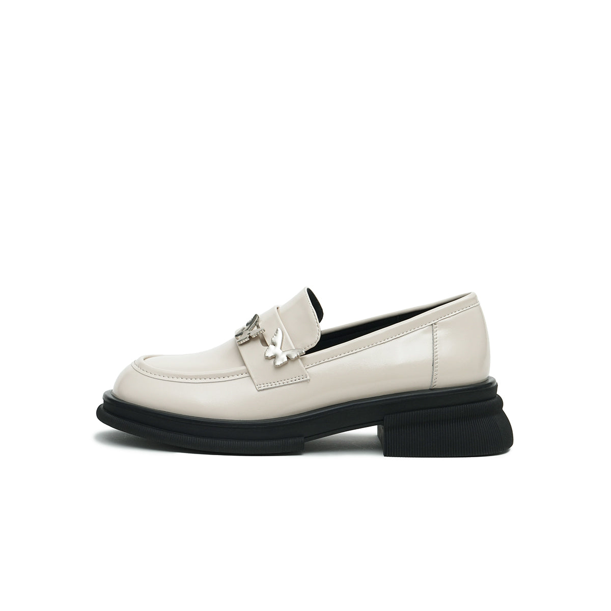 Butterfly Flat British-Style Loafers-0