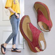 Sandalias de piel con hebilla lateral