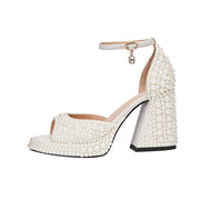 Candy Peep Toe Ankle Strap Platform Sandals-5