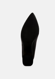 Casey Metallic Detail Block Heel Pumps By RAG-4