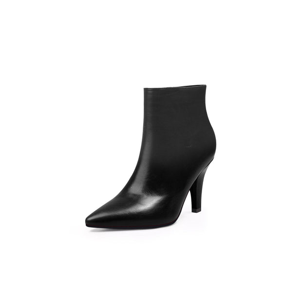 Chic Monotone Ankle Boots-1