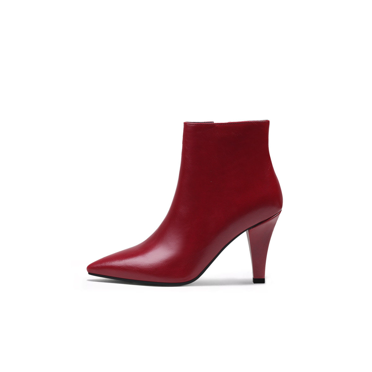 Chic Monotone Ankle Boots-5