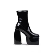Chunky Black Ankle Boots-2