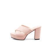 Chunky Criss Cross Platform Mules-5
