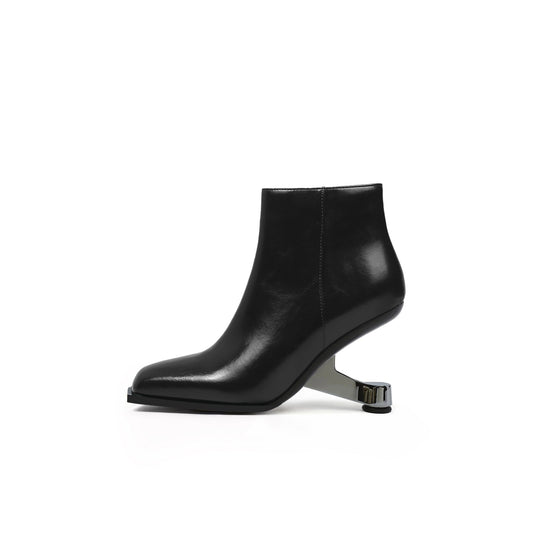 Classic Autumn Leather Ankle Boots-0