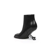 Classic Autumn Leather Ankle Boots-3