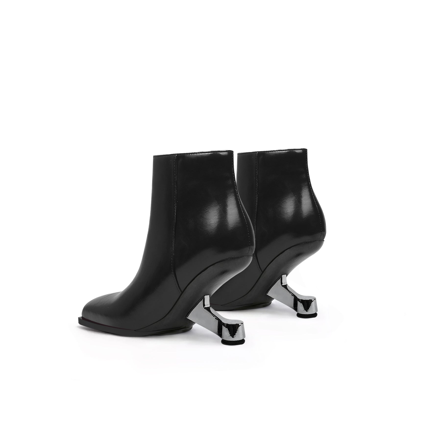 Classic Autumn Leather Ankle Boots-4