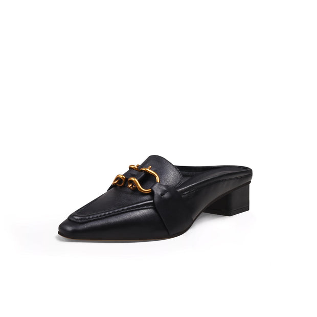 Classic Chain Slip-On Mules-1