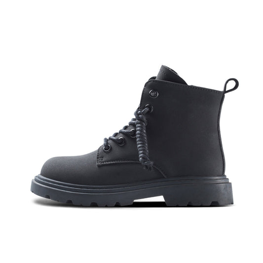 Classic Kids Black Combat Boots-0
