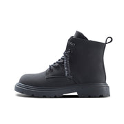 Classic Kids Black Combat Boots-0