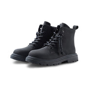 Classic Kids Black Combat Boots-1