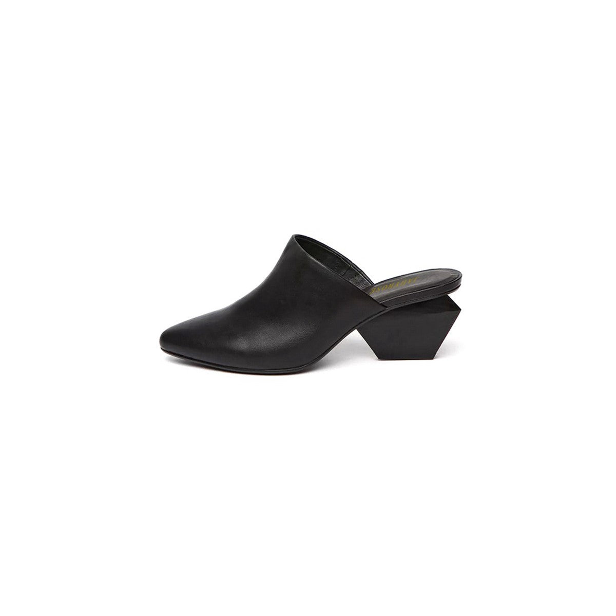 Classic Open Toe Slip On Block Heel Mules-0