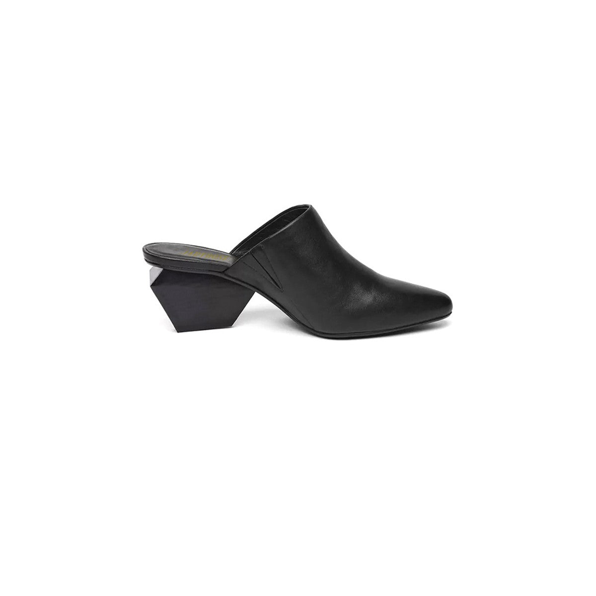 Classic Open Toe Slip On Block Heel Mules-2