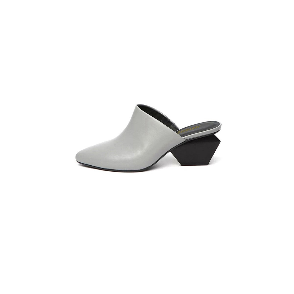 Classic Open Toe Slip On Block Heel Mules-5