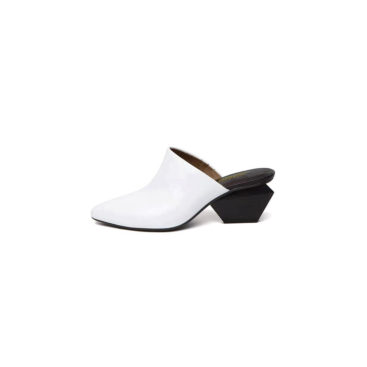 Classic Open Toe Slip On Block Heel Mules-6