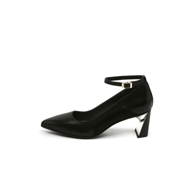 Classic Pointed Toe Ankle Strap Parisienne Pumps-5