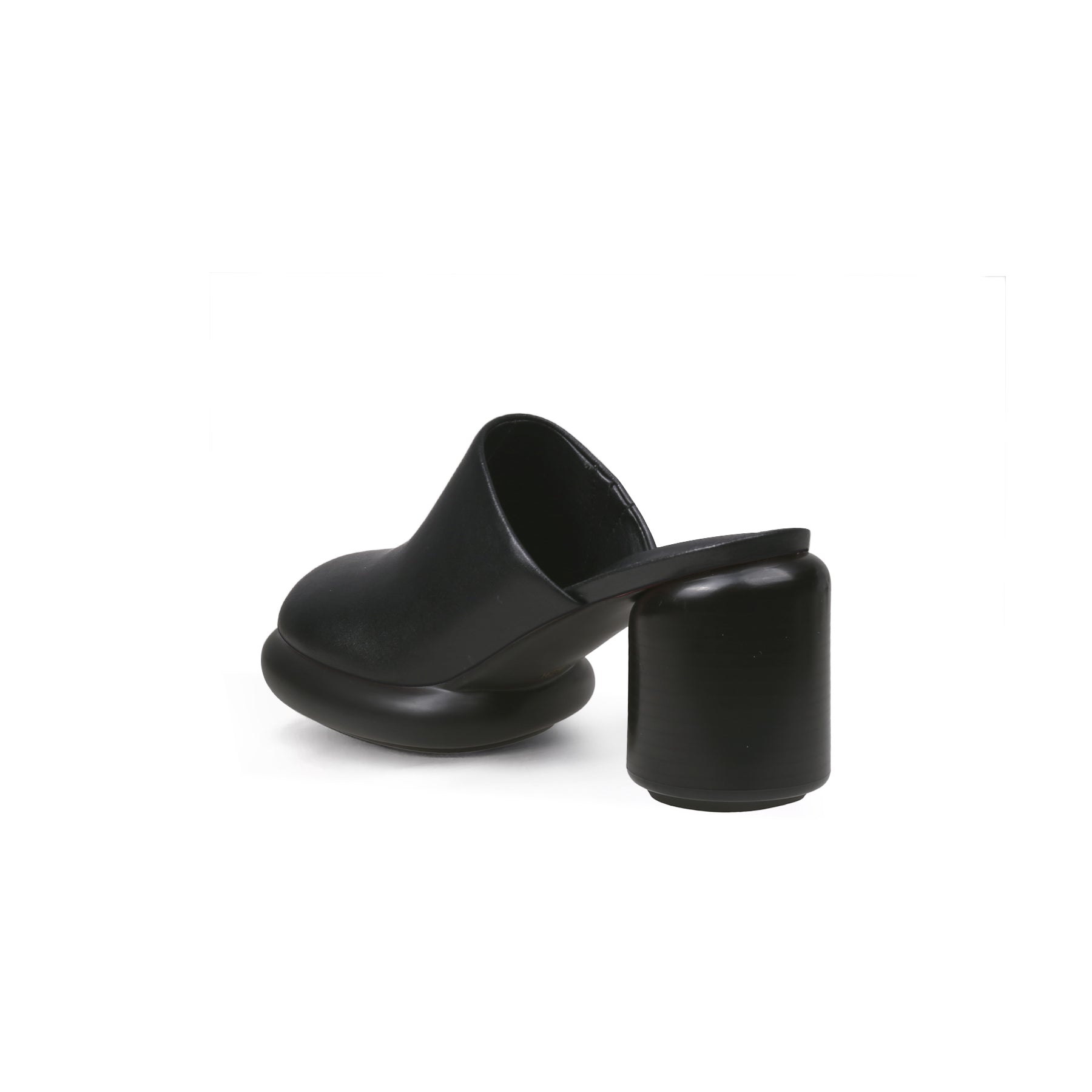 Cloud Heel Leather Mules-3