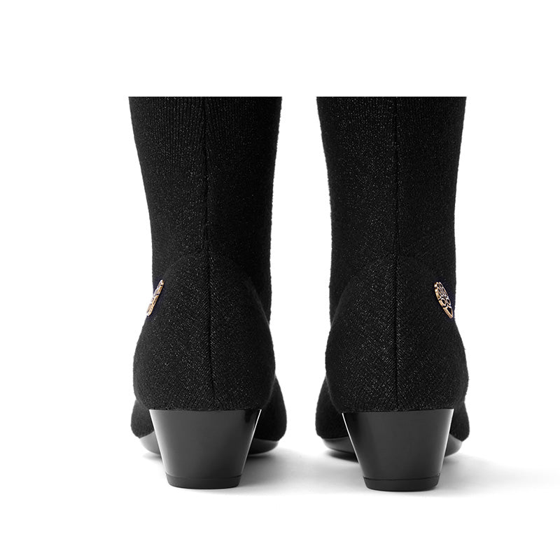 Country Low Heel Stretch Over the Knee Boots-2