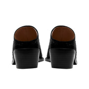 Crystal Studded Pointed Toe Mules-4