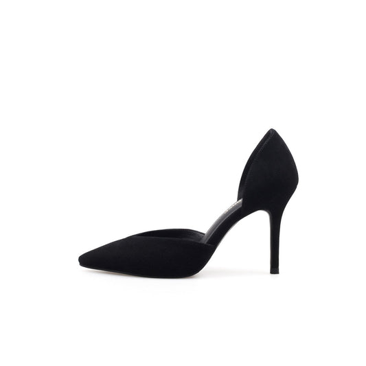 Cut-Out Leather Stiletto Pumps-0