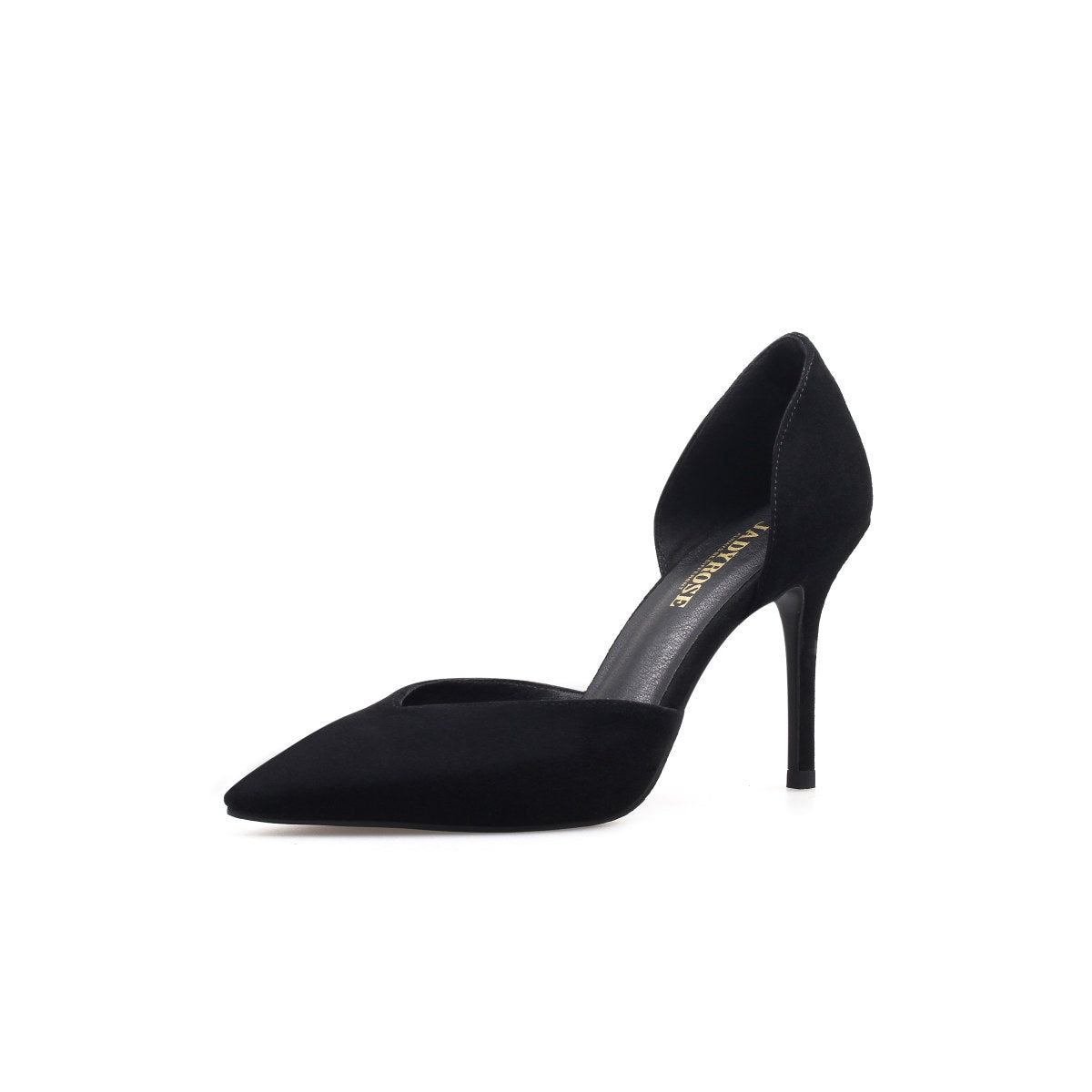Cut-Out Leather Stiletto Pumps-1