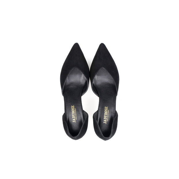 Cut-Out Leather Stiletto Pumps-3