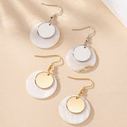 Golden Shell Drop Earrings