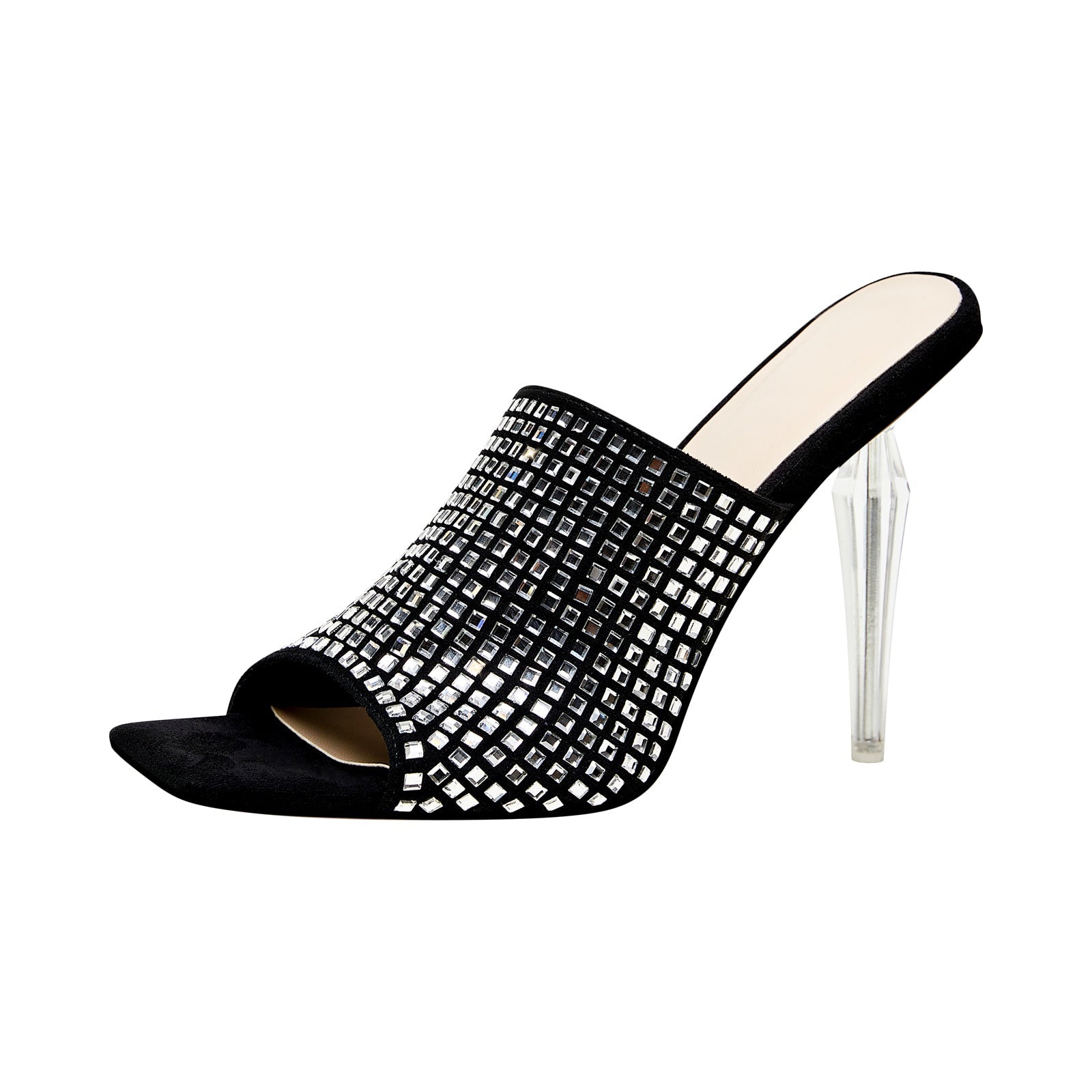 Disco Mirror Mosaic Stiletto Mules-1