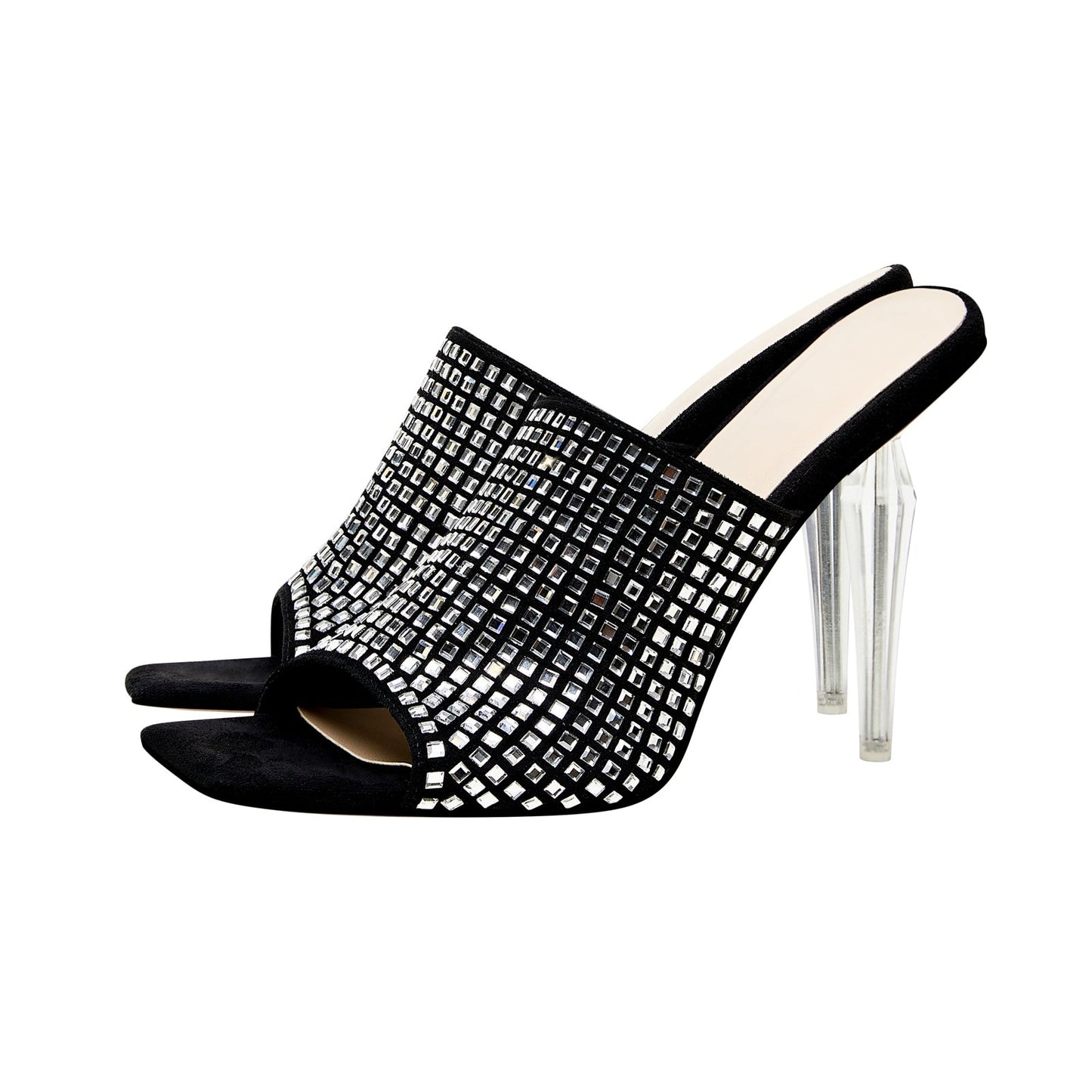 Disco Mirror Mosaic Stiletto Mules-2
