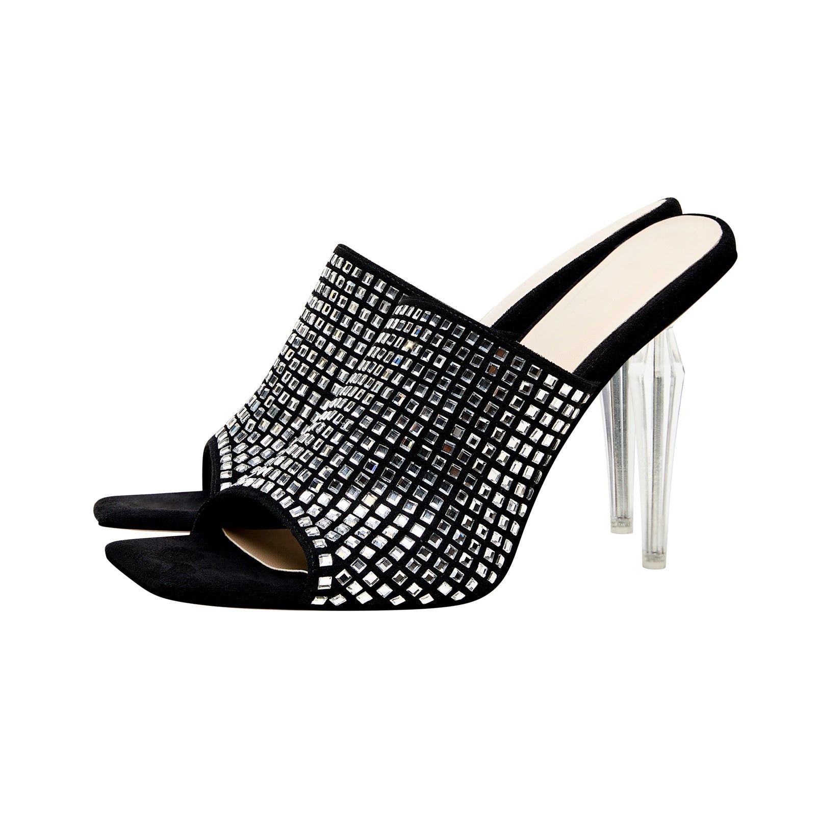 Disco Mirror Mosaic Stiletto Mules-2