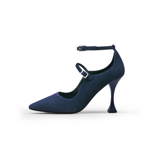 Double Strap Scallop Pumps-0