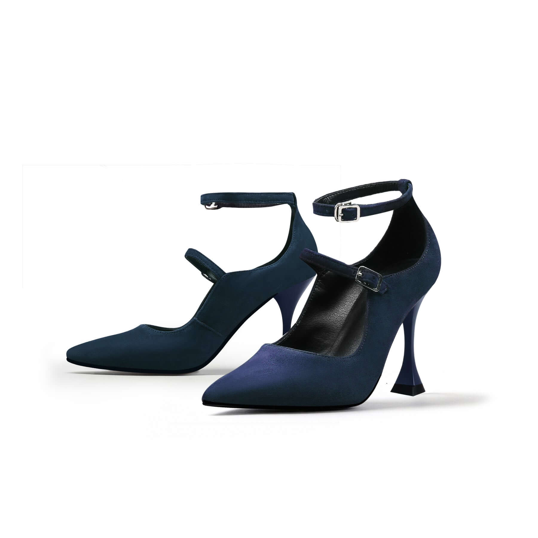 Double Strap Scallop Pumps-4