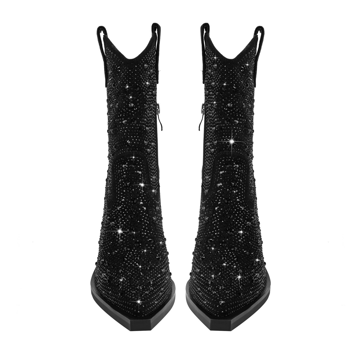 Elegant Rhinestone Country Princess Boots-1