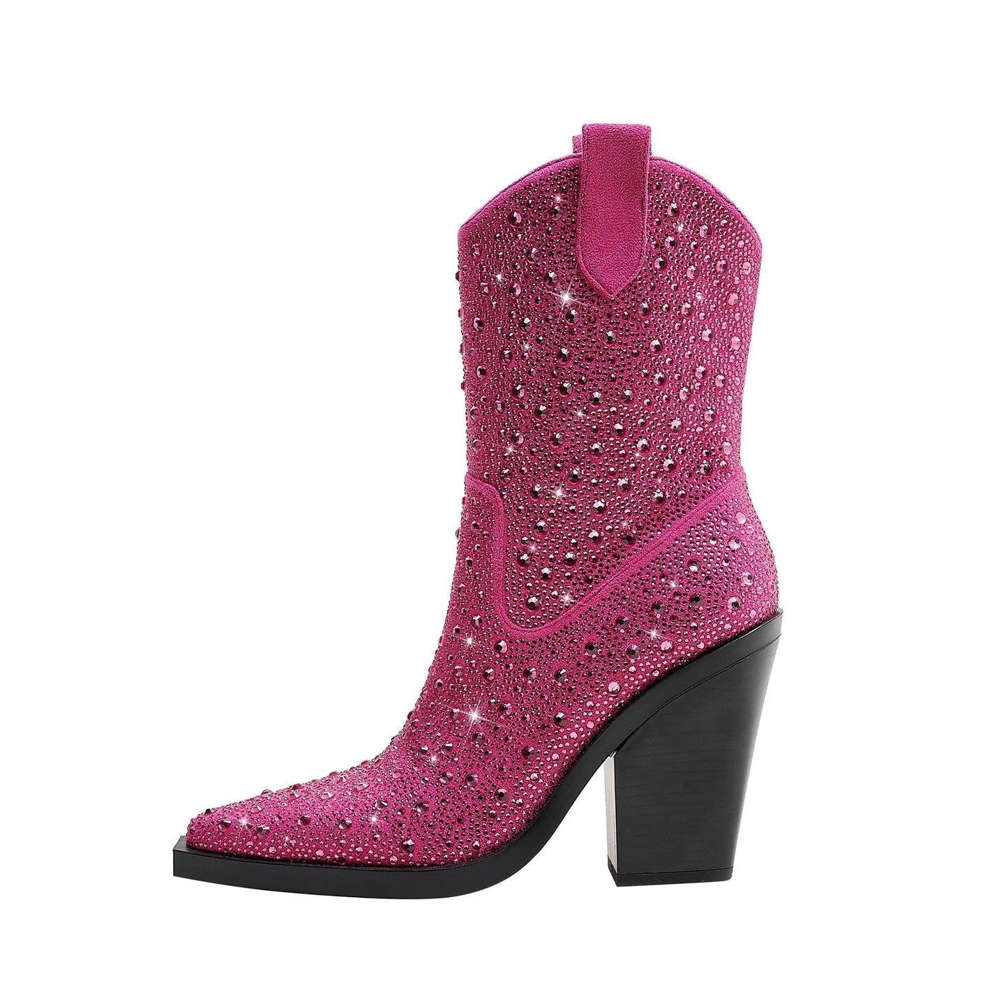 Elegant Rhinestone Country Princess Boots-5