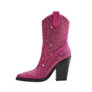 Elegant Rhinestone Country Princess Boots-5