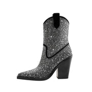 Elegant Rhinestone Country Princess Boots-6