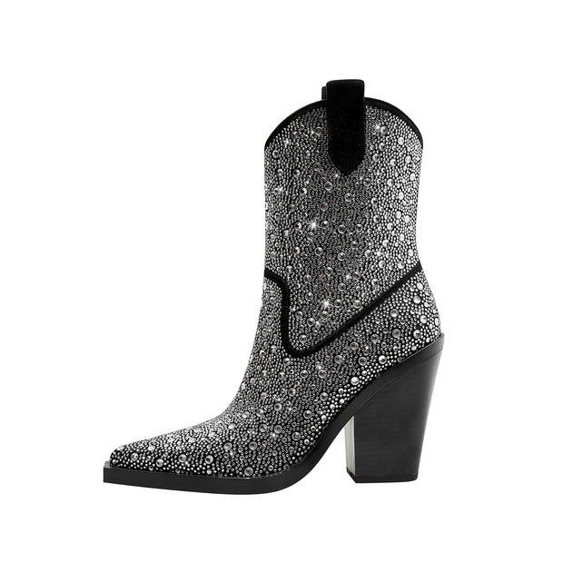 Elegant Rhinestone Country Princess Boots-6
