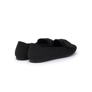 Elegant Round Toe Flats with Bow Detail-3