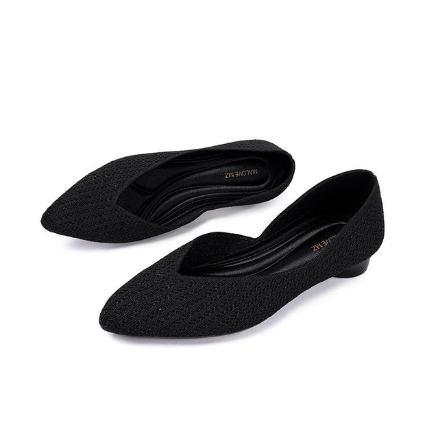 Emma Pointed Toe Low Heel Commuter Flats-1